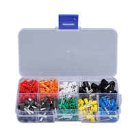 Boîte de combinaison de bornier tubulaire 400 pièces pour kit de connecteur à sertir de virole de fil