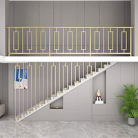 Nouvelle conception de garde-corps d'escalier de luxe en acier inoxydable, poteaux d'escalier intérieurs, poteaux en aluminium