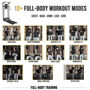 Máquina de Entrenamiento Funcional, Sistema de Gimnasio Multi-Estación con Poleas Ajustables para Centros de <span class=keywords><strong>Fitness</strong></span> Comerciales, Certificación CE - Product Image 3