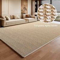 Tapis de salon en sisal motif ananas, anti-griffures pour chat, tapis de canapé et table basse, style Wabi-Sabi, tapis de chambre