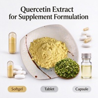 Bubuk Ekstrak Quercetin Standar dari Kuncup Bunga Sophora Japonica untuk Formulasi Suplemen dengan Quercetin Grosir 100g