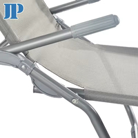 Chaise de plage pliable personnalisée, nouvelle et populaire, pour l'extérieur, hôtel, villa, patio, camping, piscine, en acier, transat de plage