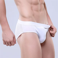 Fabricant OEM ODM, caleçons classiques pour hommes, design en maille, respirant, doux, haute élasticité, sous-vêtements pour hommes