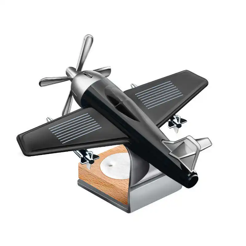 Helicóptero solar de lujo Estilo de avión Perfume de coche Aromaterapia Decoración de coche Ambientador solar