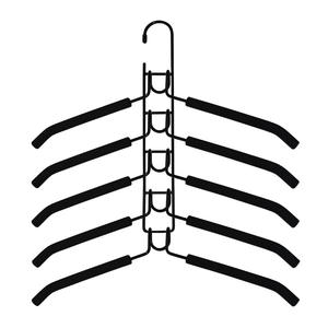 Organizador de perchas de almacenamiento acolchado de espuma <span class=keywords><strong>multiusos</strong></span> que ahorra espacio de 5 capas - Product Image 6