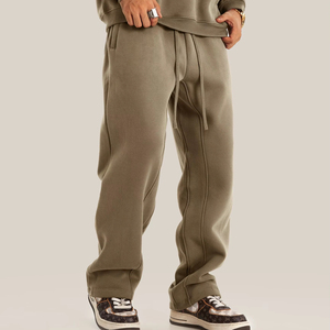 Hot Selling Custom Stickerei Casual Jogging hose Blank Straight Leg Karamell Jogging hose Streetwear Herren Sport hose - Product Image 1