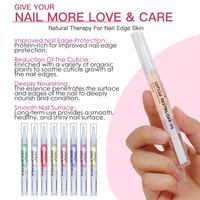 Stylo à Huile pour Cuticules avec Huile de Jojoba et Vitamines, Traitement Nourrissant et Réparateur pour la Croissance et le Renforcement des Ongles Secs et Abîmés, Manucure OEM