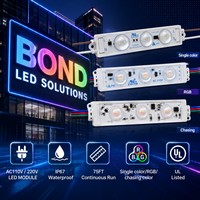 Modul LED Tahan Air 3W Tegangan Tinggi AC 110V 220V Tanpa Perlu Driver untuk Penerangan Rambu LED dan Penerangan Huruf Rambu