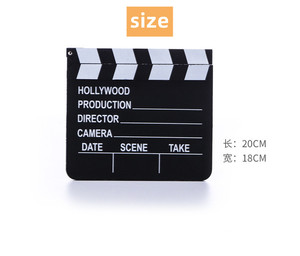 Photomaton accessoire photographie studio film vidéo réalisateurs de télévision scène d'<span class=keywords><strong>action</strong></span> en bois film clins <span class=keywords><strong>ardoise</strong></span> clapper board - Product Image 6