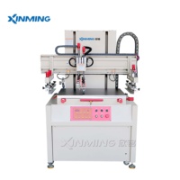 Máquina de Serigrafía Vertical Semiautomática Eléctrica de Alta Precisión Xinming, Nueva, Tipo Placa, Impresora de Etiquetas de Papel