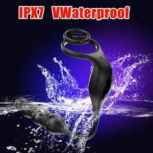 9 modos vibratorios 3 en 1 estimulador de testículos de próstata juguetes sexuales anales masculinos masajeador de próstata con control remoto inalámbrico - Product Image 6