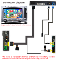 Module Carplay Android Auto sans fil CARABC pour Cadillac SRX XTS ATS CTS Écran 8 pouces 2013-2019