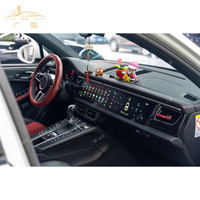 Lecteur multimédia de voiture à double écran tactile, montage sur tableau de bord, Android 13, CarPlay sans fil, Android Auto, 4G, Macan 2014-2017, 1 an