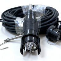 Adaptateur de câble automobile en laiton et ABS étanche pour extérieur, prix usine CYGT, YZC 12 cœurs, assemblages de prises noires femelles