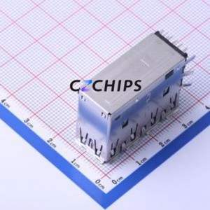 UEA114C-Q416Q-4F <b>USB</b> <b>Connector</b> Bent Lead Through Hole <b>Connector</b> Type-A <b>USB</b> 3.0 Female Right Angle Insert - Product Image 2