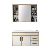 Boweiya — lavabo évier à miroir LED, modèle italien, vente en gros, luxe moderne, lavabo évier multifonctions, meubles de étagères de salle de bains