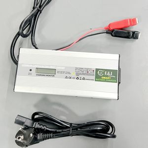 Chargeur de batterie intelligent DC AC en aluminium pour voitures 12V-72V Affichage de la tension, du courant et de la capacité E&J EJ1220SC 150-2000W Accessoires CE - Product Image 2