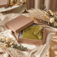 Pochette à bijoux portable, pliable, légère, durable, mini, avec fermeture éclair, en tissu de coton, organiseur de voyage pour bagues et boucles d'oreilles