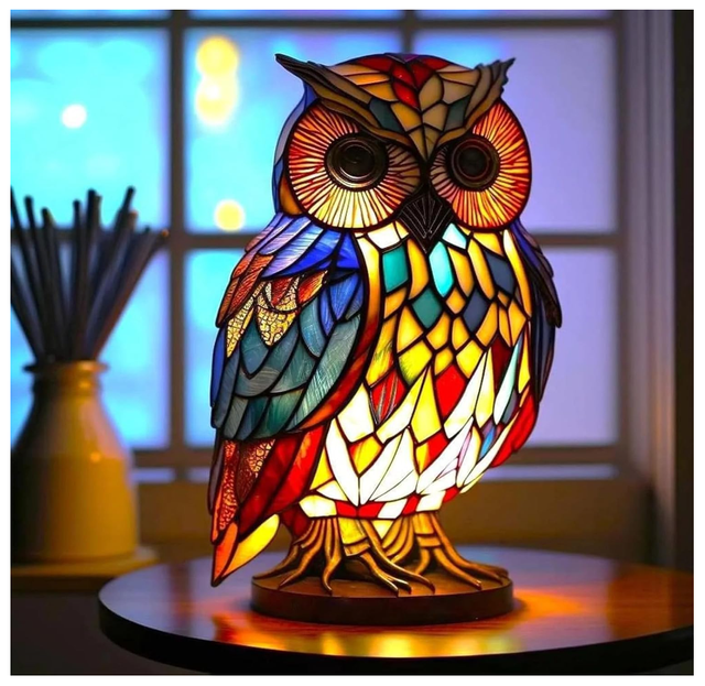 Animal Table Lamp Series, Stained Resin Table Lamp Night Light, Stained Resin Animal Night Light