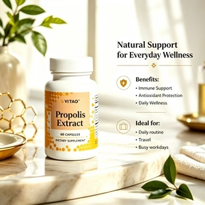 Cápsulas de Extracto de Propóleo, Jalea Real y Polen de Abeja OEM, Suplemento de Apoyo Inmunológico de Propóleo, Suplemento Dietético Energético - Product Image 3