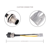 Konektor Panel M12 Male Plug 4-Posisi Solder Cup Tahan Air IP67 250V Tembaga Berlapis Timah Aplikasi Elektronik-1838893-2 MTL TE
