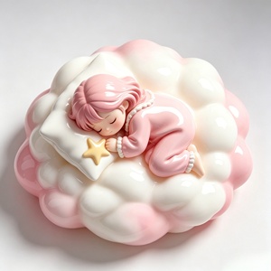 Sogni dolci tra le nuvole. Questa scultura è stata scolpita e realizzata da Bozhiyi Art. - Product Image 3