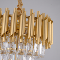 Lustre moderne en cristal, décorations de plafond pour mariage, éclairage de luxe pour hall d'hôtel, éclairage polyvalent