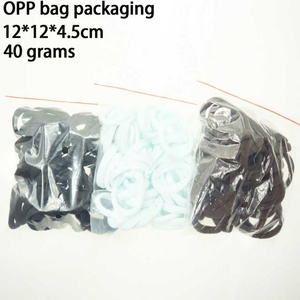 50 Pièces de Supports pour Queue de Cheval en Silicone Noir Durable avec Impression par Transfert Thermique pour Cheveux Épais et Bouclés, pour Femmes et Hommes - Product Image 6