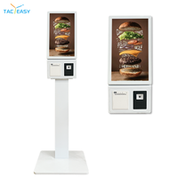 Kiosco de Pago de Autoservicio Interactivo de 21.5 Pulgadas con Pantalla Táctil Android Automática, Kiosco de Pedidos de Autoservicio Multi-idioma con LED