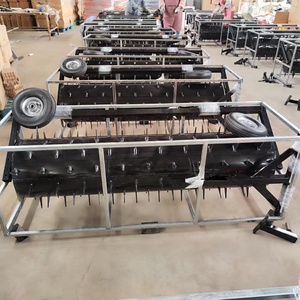 Aérateur de <span class=keywords><strong>pelouse</strong></span> ATV 36 "48" 60 "avec <span class=keywords><strong>sans</strong></span> roues <span class=keywords><strong>rouleau</strong></span> d'aérateur de <span class=keywords><strong>pelouse</strong></span> outil de jardin rotatif de cour de jardin de roulement robuste - Product Image 3