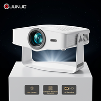 JUNUO J500 Android 14, 500 lumens ANSI, 1080P LED, compatible 4K, mise au point électronique, haut-parleurs intelligents intégrés, projecteur portable de poche pour cinéma maison