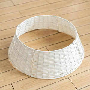 Décoration d'arbre de Noël en rotin tissé clôture élégante jupe d'arbre de Noël décorations de Noël clôture d'arbre de pays américain - Product Image 2