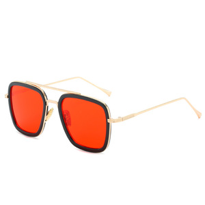 Jheyewear Plus Récent Fer Homme Même Style Mode Carré En Métal Cadre L'aviation Tony Stark Hommes Lunettes De Soleil 2019 - Product Image 5