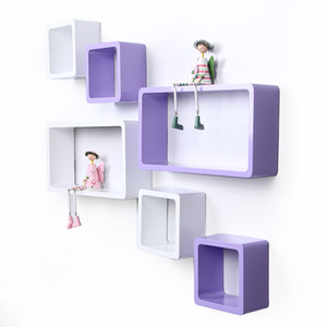 Wooden Wall Shelf Home Decoration modern design storage Display shelf Rack for home office decoration