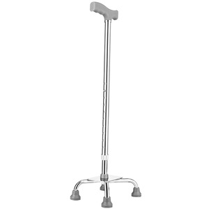 Aluminum Alloy Telescopic <b>Walking</b> <b>Stick</b> For Elderly 1.5Kg Lightweight Non Slip Reinforced Thickened Four Legged Hiking Pole - Product Image 4