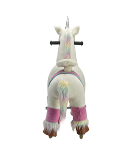 Ngựa Kỳ Lân Đi Bộ Bằng Vải Nhung Lông Vui Tươi - Product Image 5
