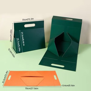 Raffinierte Faltbare Starre Geschenkbox mit Individuellem Logo und Muster, Umweltfreundlich, Biologisch Abbaubar, Tragbar, Matt Laminiert, Stoßfest, UV-Beschichtet für - Product Image 2