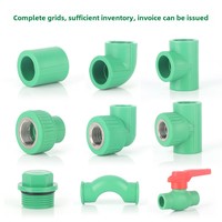 Accessoires de tuyau PPR 25mm coude té selle coude femelle coude Double femelle coude Globe Valve couplage raccord bouchon de tuyau