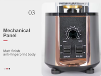 Longyue 737 Modèle 2 en 1 Mixeur multifonctionnel 2L ABS 6 lames Style moderne Mélangeur domestique et hôtelier Presse-agrumes Smoothies glacés