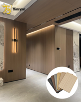 Panneau mural moderne en PVC ignifuge à texture multiple pour la maison
