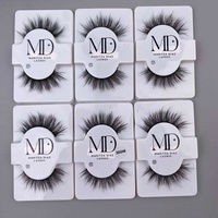 Lot de faux cils effet naturel 3D, volumineux, à bande souple, en faux vison, épaisses, style œil de chat