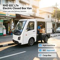 Mini-fourgonnette électrique réfrigérée au lithium EEC L7e EV, autonomie de 201-300 km, camion de fret à 4 roues pour la livraison de produits frais et réfrigérés en milieu communautaire