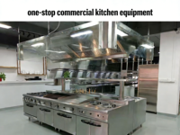 Cuisinière à gaz multifonctionnelle robuste en acier inoxydable, 4 brûleurs, avec four et grilles BBQ, équipement commercial pour restaurants