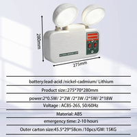 Batterie rechargeable Tuoming, étanche, double phare, double tête LED, éclairage d'urgence, Twinspot, double projecteur