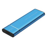 Casing Hard Drive Solid State M.2 Aluminium Mendukung NGFF SSD Hard Disk Enclosure M2 SATA SSD Case