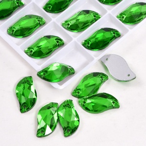 OLeeya Wholesale Precious and Rare Shape-S Glass Sewing Crystals Flat Back Sew on Rhinestones for Garment Accessories - Product Image 2
