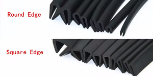 شكل U أسود مخصص انزلاق لوحة حافة النافذة المطاط Epdm سيليكون مقذوف ختم U-Strip - Product Image 4