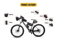 WILDMAN ES19 Sacoche de cadre triangulaire imperméable pour vélo, pochette de rangement pour téléphone portable, accessoires de vélo pour l'extérieur
