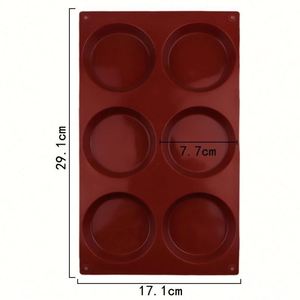 Moule à gâteau en silicone écologique à 6 cavités, forme cylindrique ronde, petite taille, pour la fabrication de savon, sans BPA, OEM/ODM - Product Image 2