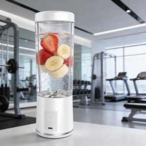 เครื่องปั่นแบบพกพา ปราศจากสาร BPA ทนทาน สำหรับทำสมูทตี้ ความจุ 500 มล. น้ำหนัก 600 กรัม วัสดุ ABS ชาร์จด้วย USB-C ใช้พลังงานจากแบตเตอรี่ เงียบ เหมาะสำหรับใช้ในออฟฟิศ ใช้งานได้นาน 30 นาที ใบมีด 6 ชิ้น - Product Image 1